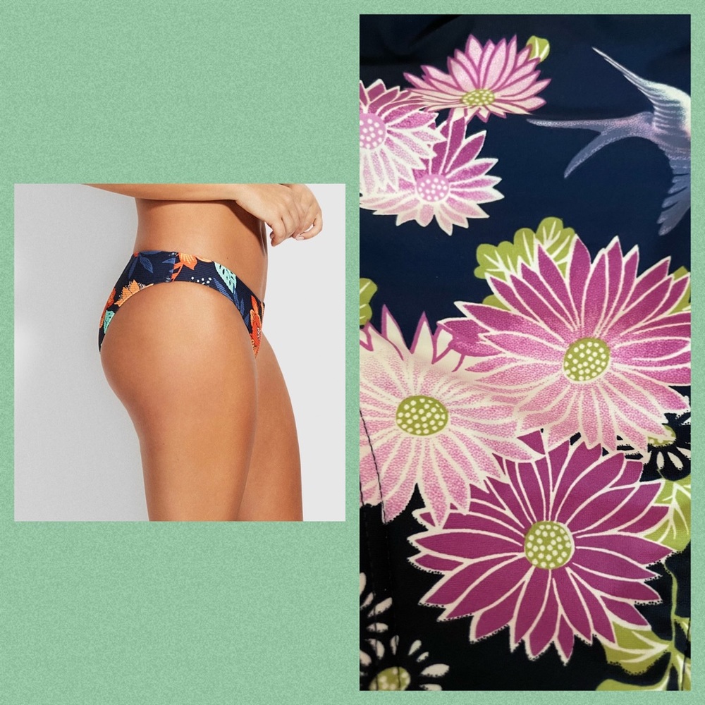 NWT Sea Folly Indigo Bikini Bottom